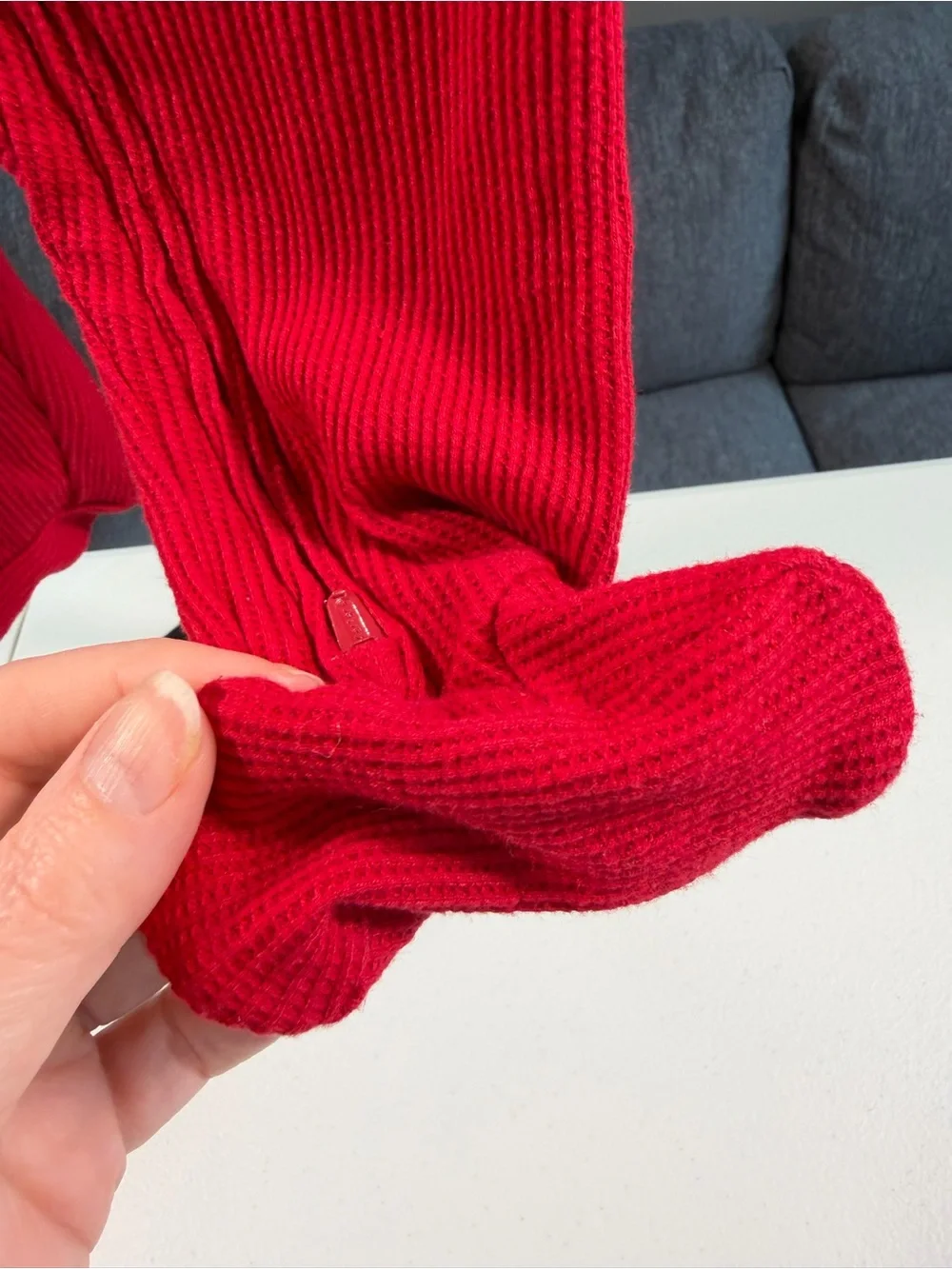 Carter’s 6M My First Christmas Red Thermal Footed Sleeper
